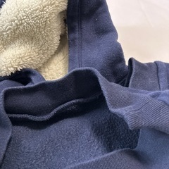 12-18m/80cm/babyGAP裏起毛/モコモコフードの暖かトレーナーの画像