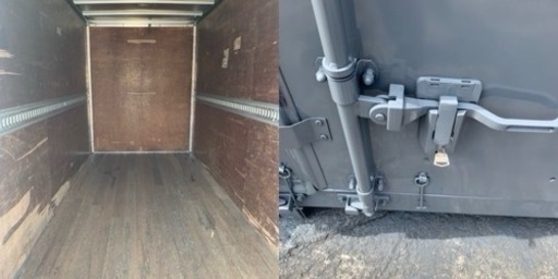 No.842 アルミバン 2ｔ 車  アルミ 箱 バイク 倉庫 トラック コンテナ 米 保管庫 物置 DIY