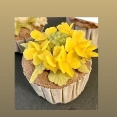 『春限定』餡子で絞って作るあんフラワー•菜の花