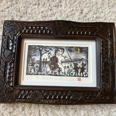 佐藤国男さん　セロ弾きのゴーシュ　版画