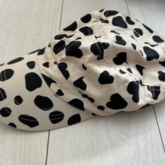 キャップ ハートのドット柄の画像