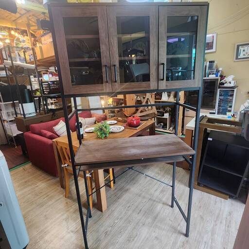 リサイクルサービス八光田上店配達・設置OK】(株)近藤産業DBR食器棚幅 