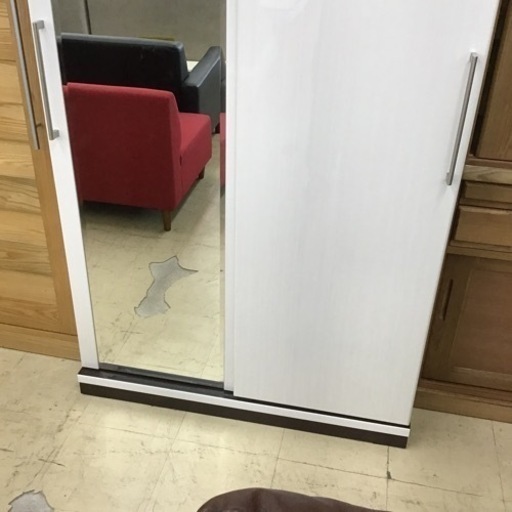ワードローブ ミラー付き 大型