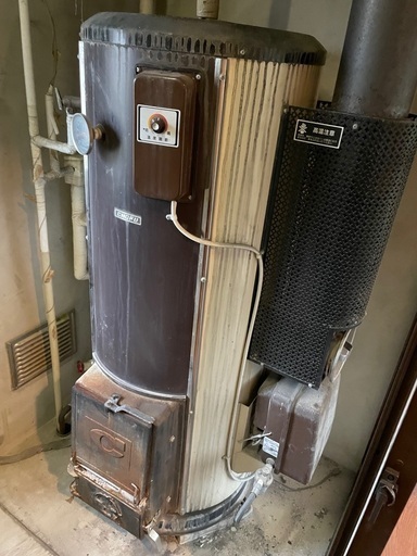 近江八幡市安土町より、LHG-35S、給湯器、薪ボイラー、動作未確認のためジャンク