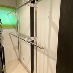 【お取引中】室内物干し セキスイ 突っ張り式 部屋干し 物干し竿...