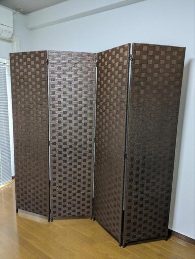 4連パーテション　高さ174✕幅180　家具 オフィス用家具 パーテーション