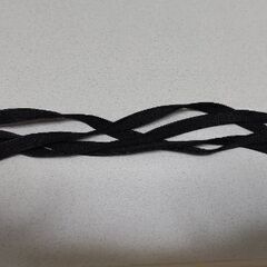 【新品・未使用】スニーカー用靴ひも一本【黒】の画像