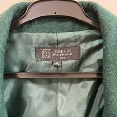 値下げ★ 冬用のため【格安価格】MICHE CLEIN  チェスターコート　緑の画像