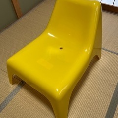 お洒落 イエローチェア