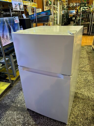 ✨安心の除菌洗浄済✨オーヤマ 2022年製 87L 2ドア冷蔵庫 PRC-B092D-W【愛市IR016441-007】