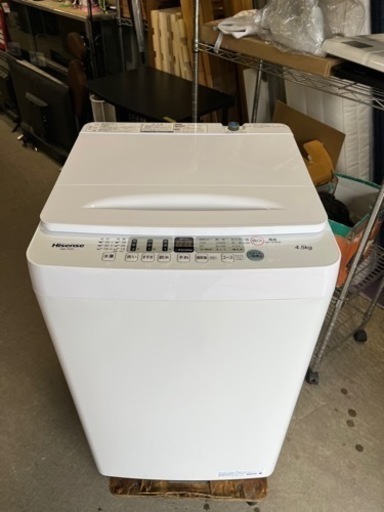☆超激安!!☆ Hisense 全自動電機洗濯機 4.5kg 2021年 HW-T45F 家電 生活家電 洗濯機