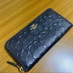 美品　正規品　coach 長財布　黒
