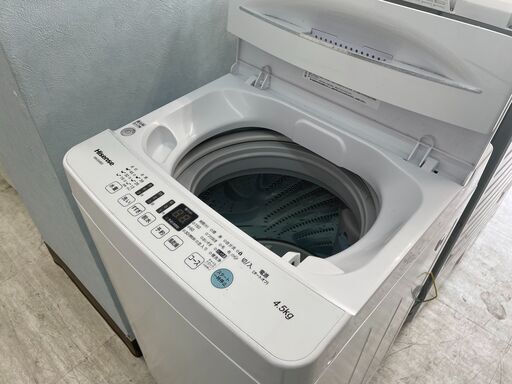 配送設置込み　2020年製ハイセンス4.5K洗濯機　　分解クリーニング済み！！