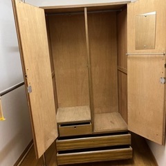 あげます‼️◆中古◆家具◆昭和レトロ◆レトロ◆洋服ダンス◆収納◆無料の画像
