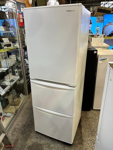 ✨安心の除菌洗浄済✨Panasonic 2021年製 335L 3ドア冷蔵庫 NR-C342C-W【愛市IR016374-104】