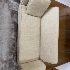 2人掛けファブリックソファ