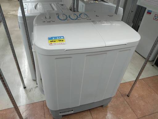希少品MAXZEN マクスゼン 2023年製 6.0kg 二層式洗濯機 JW60KS01 2113