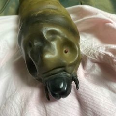 バンダイ　ポピー　モスラ幼虫　ソフビ　昭和レトロ　１９８４の画像