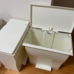 kcud（クード） ワイドペダルペール 39L横型 ホワイト 2個セットの画像