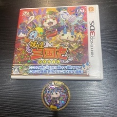 妖怪ウォッチ三国志　3DS コマさん孫策　武将レジェンドメダル　付き