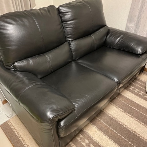 使用4ヶ月　本革ソファ
