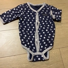 ベビー服 70 長袖　前開き　ロンパース　春秋　3着セットの画像