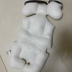 ベビーカー シート カスミソウ柄 ホワイトの画像