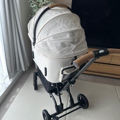 【屋外未使用】AIRBUGGY WIZ X パールホワイト ペッ...