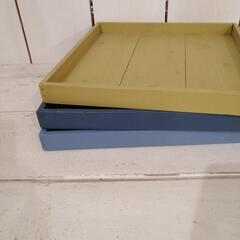 手作り トレイ お盆  お膳 3つの画像