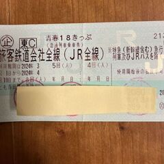 青春18きっぷ 2回分