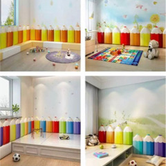 ウォールクッション ベビーガード 安全マット 壁クッションマット怪我防止 防音 衝撃吸収の画像