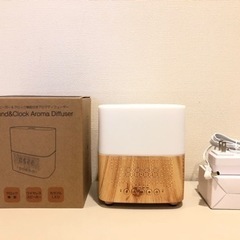 新品*【購入価格¥7,980-】多機能 アロマディフューザー＋bluetooth機能＋目覚まし時計機能＋カラフルLED＋加湿器としてもの画像