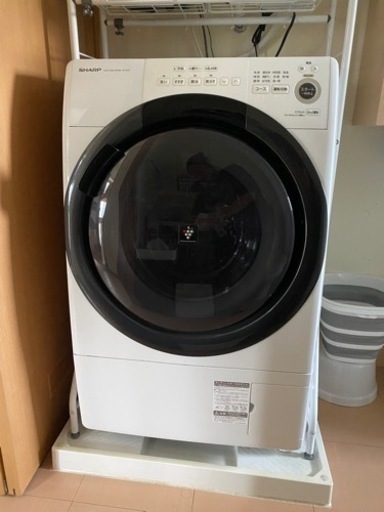 お値下げしました！2021年式 SHARPドラム式洗濯機 7kg 美品！家電 生活家電 洗濯機