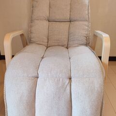 【値下げ】　[山善] チェア リクライニングチェア (オットマン...