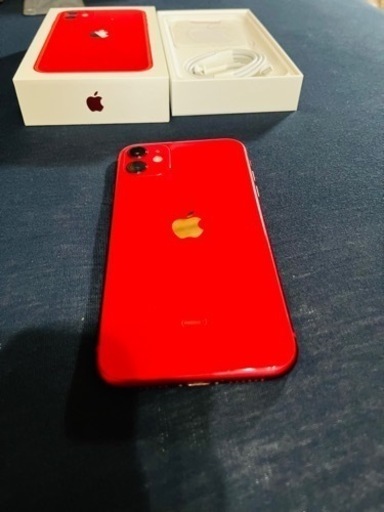 iPhone 11 Red 64GB SIMフリー　純正バッテリー90%