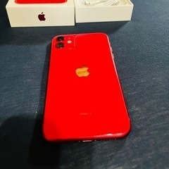純正バッテリー100%】iPhone 11 レッド 64GB SIMフリー ムスビー