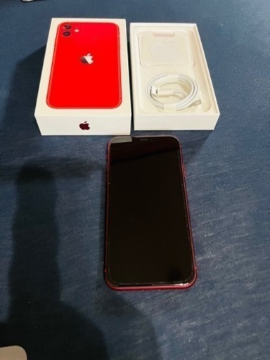 iPhone 11 Red 64GB SIMフリー　純正バッテリー90%