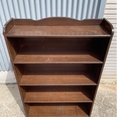 棚　本棚　木製　昭和レトロ　レトロ家具　棚4段　中古