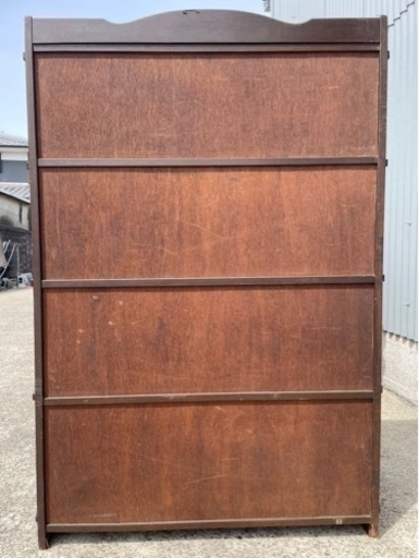 棚　本棚　木製　昭和レトロ　レトロ家具　棚4段　中古