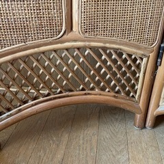 値下げしました！！籐製品のついたての画像