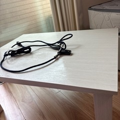 ホワイト　コタツテーブル　美品　