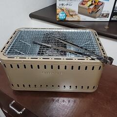 屋外バーベキュー七輪の画像