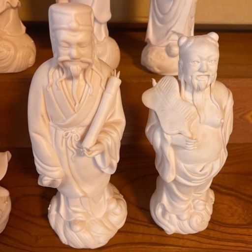 中国　八仙人　白磁