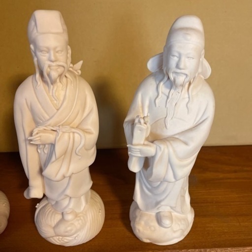 中国　八仙人　白磁