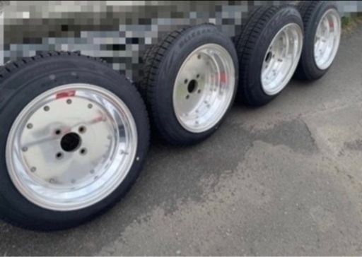 値下げ！特別価格☆冬タイヤ付マーク1 114.3 15インチ スタッドレス　4穴　mk-