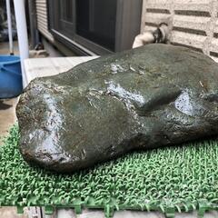 緑石　盆栽石　平石　水槽石　園芸　生け花　ガーデニングの画像