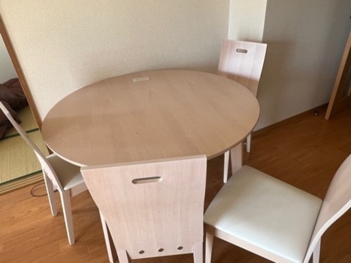 家具 ダイニングテーブル　円