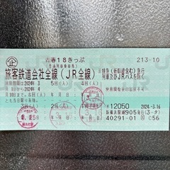 青春18きっぷ　