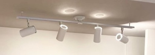【値下げ】ダクトレール+スポットライト　シーリングライト 電球なし 楽天