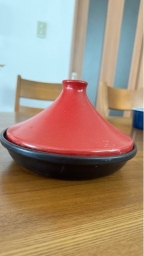 タジン鍋 赤 箱あり
